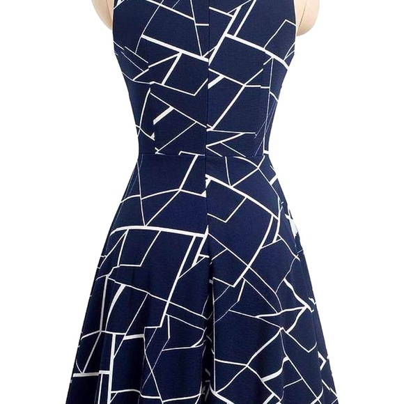 NWT Homeyee Women's Cocktail A-Line Embroidery Dress - Picture 2 of 6